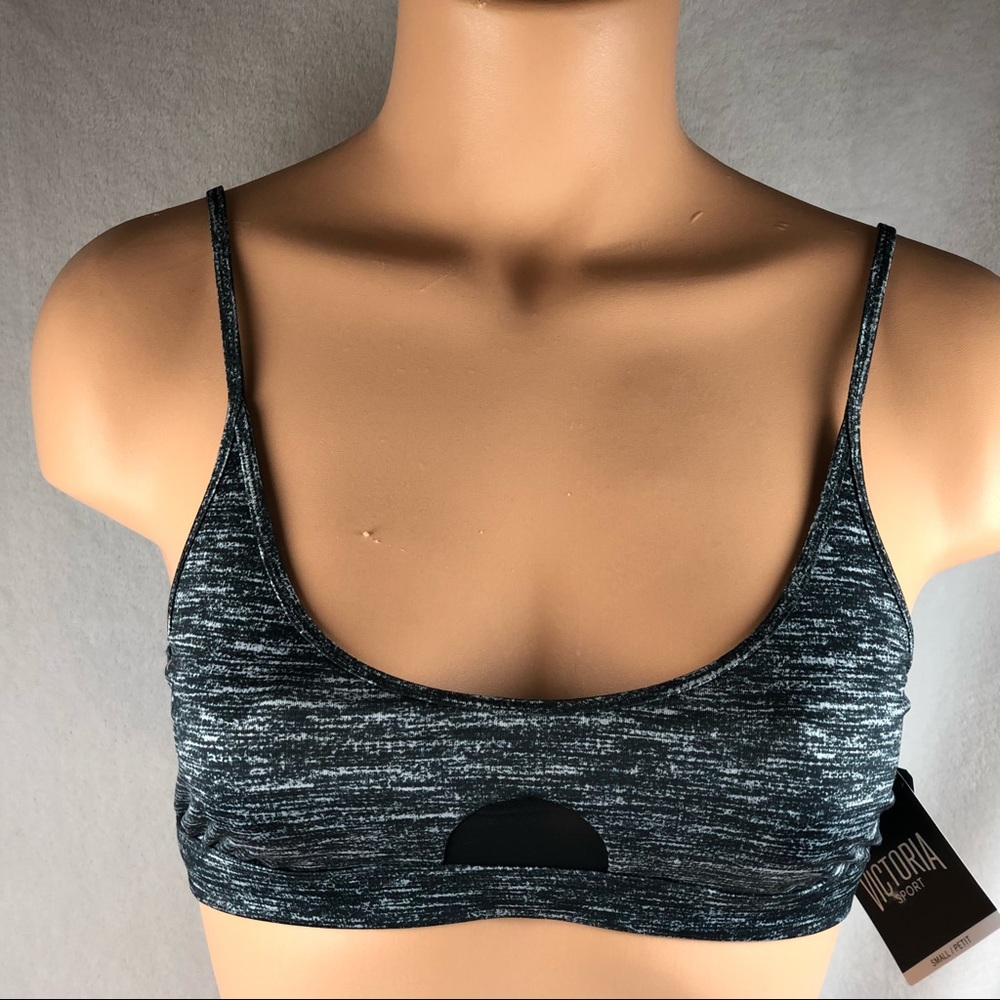 Victoria Secret Black Marl Sport Bra size Small
